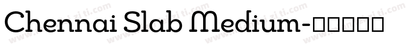Chennai Slab Medium字体转换